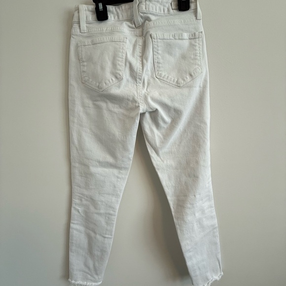 PAIGE White Ankle Cropped Jeans - Picture 2 of 5